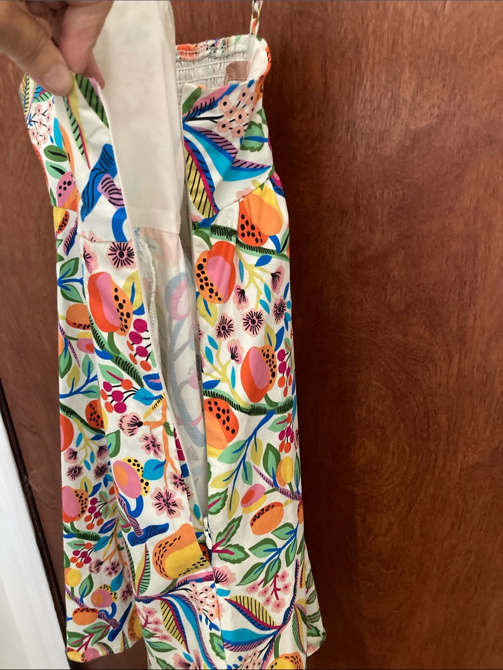 Anthropologie Fruit & Floral Print Romper Dress in Multi-Color - Picture 5 of 6